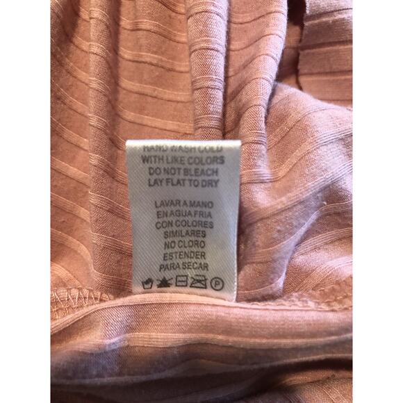 Blush Ribbed Bodycon Tank Dress Sz S |‎ Soft Knit Stretch Midi Sleeveless Basic - Picture 5 of 6